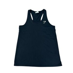 Gymshark Black Lightweight Racerback Athletic Tank Top Activewear Womens Sz XS